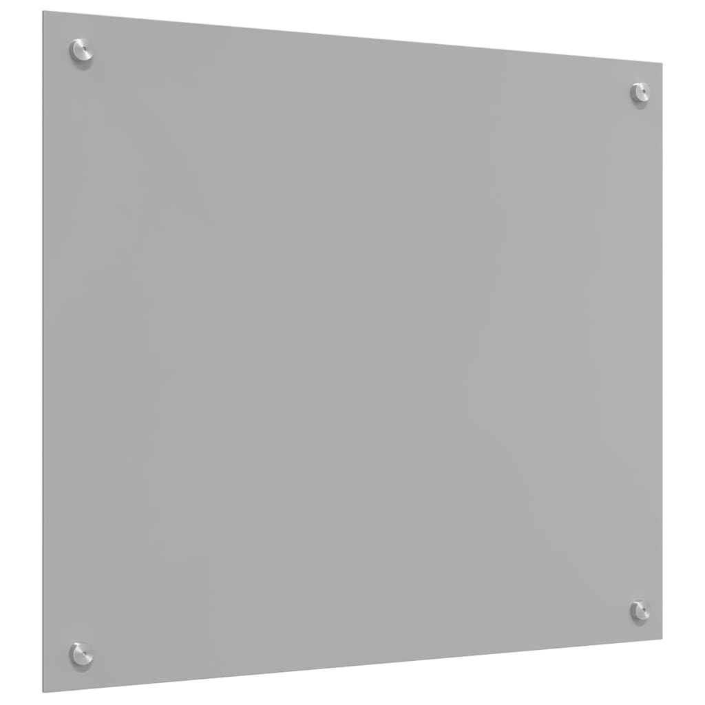 Kitchen Backsplash 2 pcs Light Grey 70 x 60 cm Tempered Glass